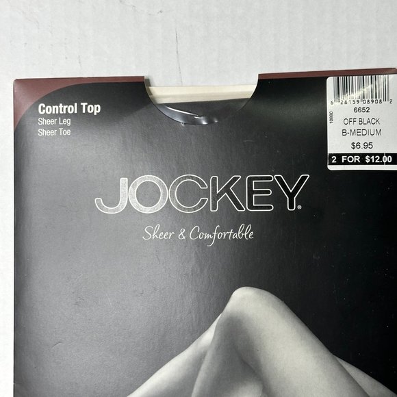 Lot of 6 dead new stock VTG pantyhose Jockey Black Pearl and Sheer Stretch brand - Picture 10 of 13